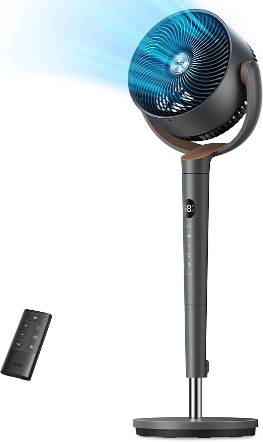 Modern pedestal fan with a remote control